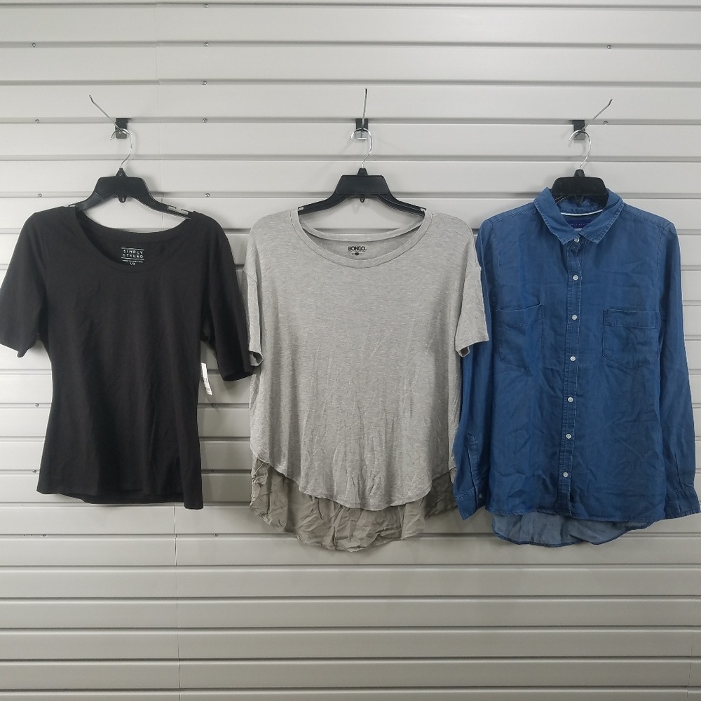 New 3 Pcs Women's Top Blouse Shirt Sweater Tank